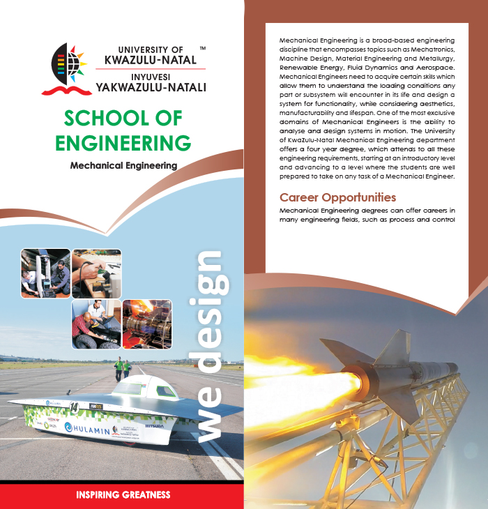 Mechanical engineering brochure